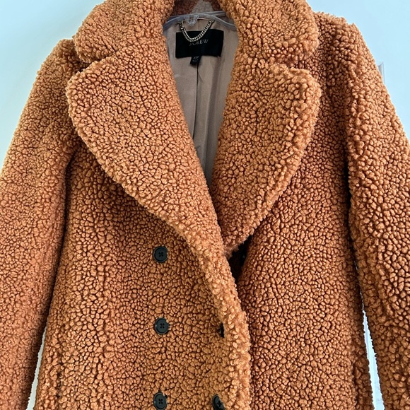 J. Crew Teddy Bear Shearling Coat - Picture 2 of 3
